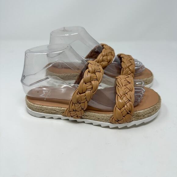 NEW Marc Fisher Women's Jaimee Flat Espadrilles Slip-On Leather Sandals Size 6 - Picture 9 of 14